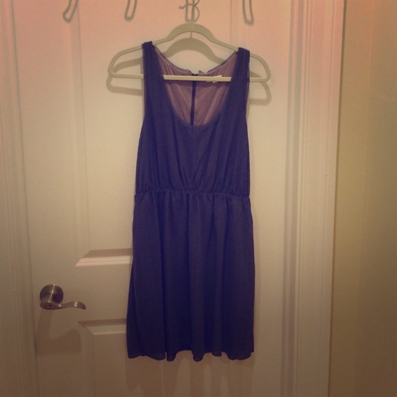 Awesome Purple Anthro Dress w/zippered back