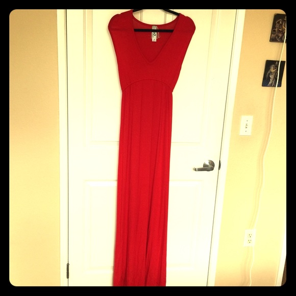 NWOT red maxi dress - Picture 1 of 4