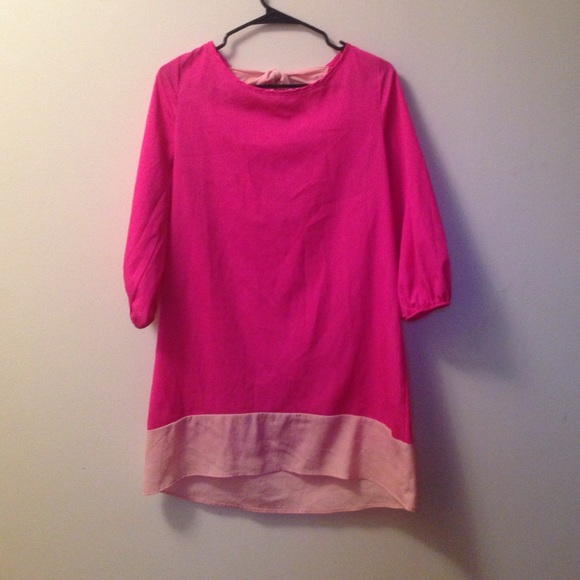 Pink shift dress