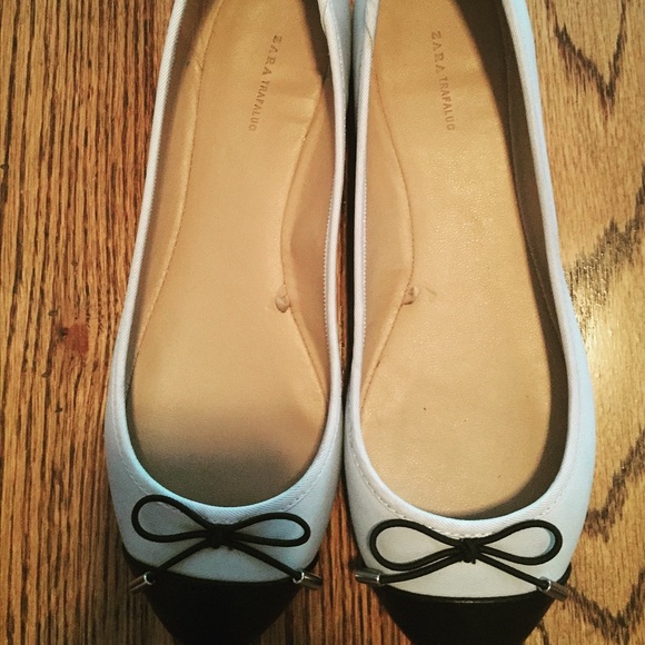 Zara Black/White Flats