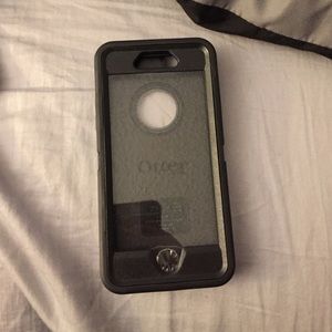 Black otter box defender for iPhone 6 with clip