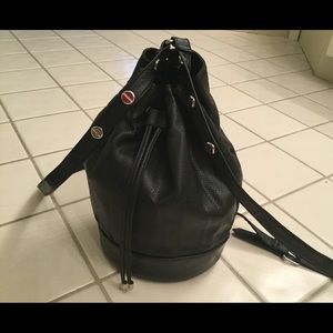 BCBGeneration Laser Cut Black Drawstring Bag NEW💥