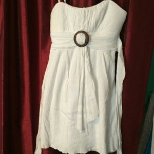 White beach dress