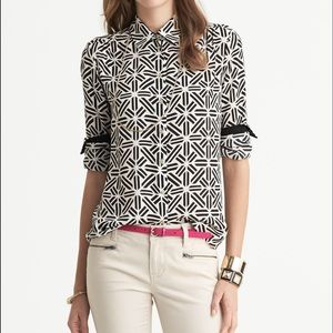Banana Republic Crisscross  blouse