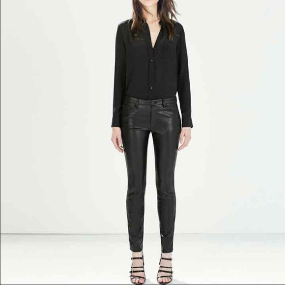 Zara leather pants