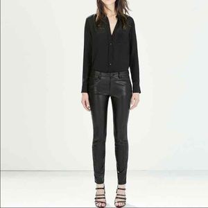 Zara leather pants