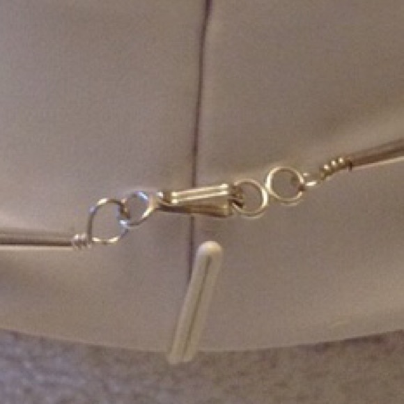 Sterling Silver .925 Liquid Silver Necklace - Picture 2 of 3