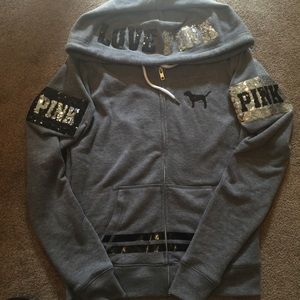 Victoria secret bling zip up