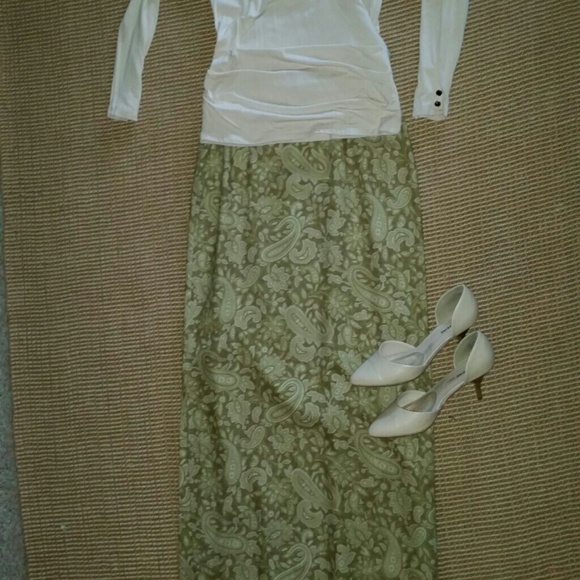 Tan Maxi Skirt