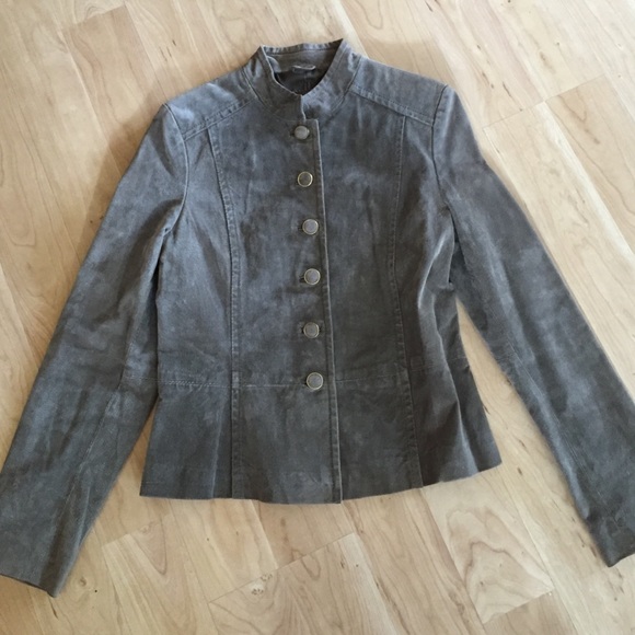 Suede leather jacket