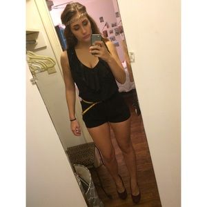 A. Byer Black Romper