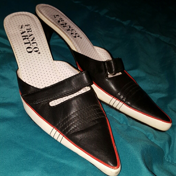 Franco Sarto kitten heels, slide ons