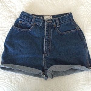 High waisted Jean shorts