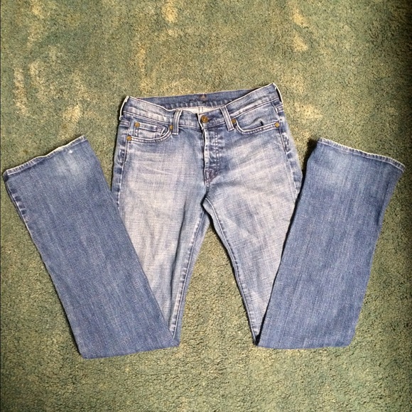 7 for all mankind, boy cut jeans.