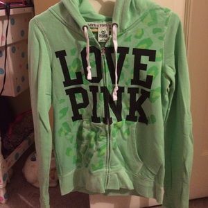 Like Green Pink Zip Up