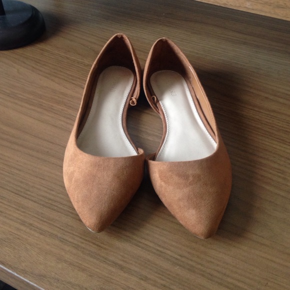 Suede D'Orsay flats!
