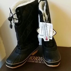 Women's Faux Sherpa Lined Waterproof Snow/Rain Boo