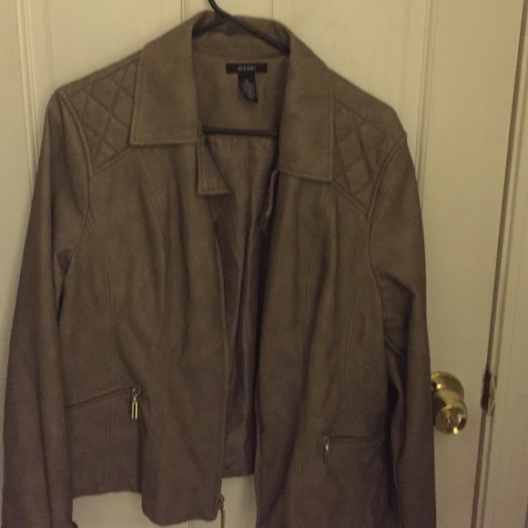 Faux leather look jacket