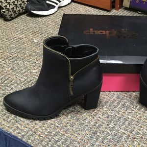 Brand new black heeled boots