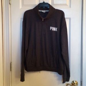 Victoria's Secret Pink quarter zip pullover shirt