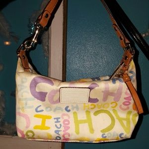 Colorful coach purses