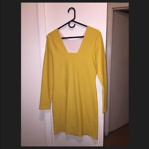 Michael Kors Mustard Body con Dress