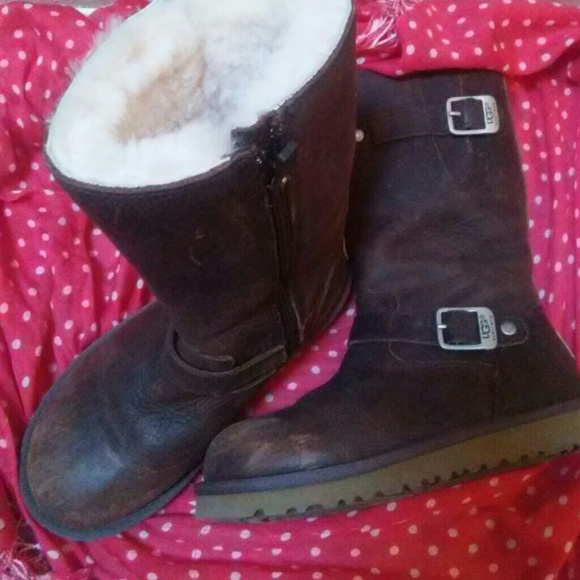 Ugg biker boots.