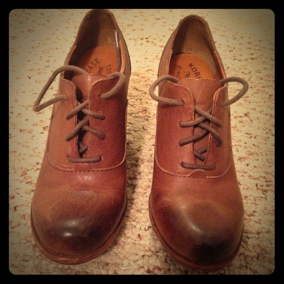 Kork-Ease brown leather booties