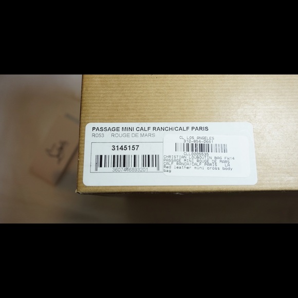 Christian Louboutin Passage Mini in Rouge de Mars - Picture 4 of 4