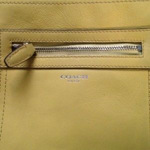 Yellow Coach cross body bag