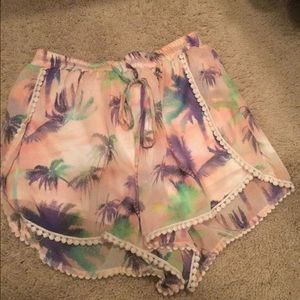 Francesca's Miami Size Medium silky shorts