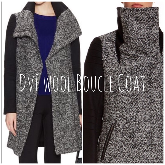 dvf wool coat