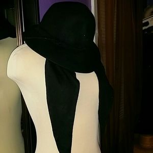 Black wool Fedora 1980's Vintage