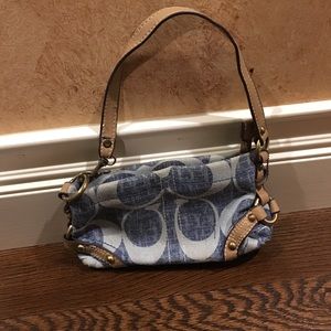 Small blue coach bag