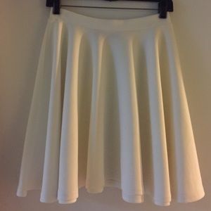 Winter White Skater Skirt