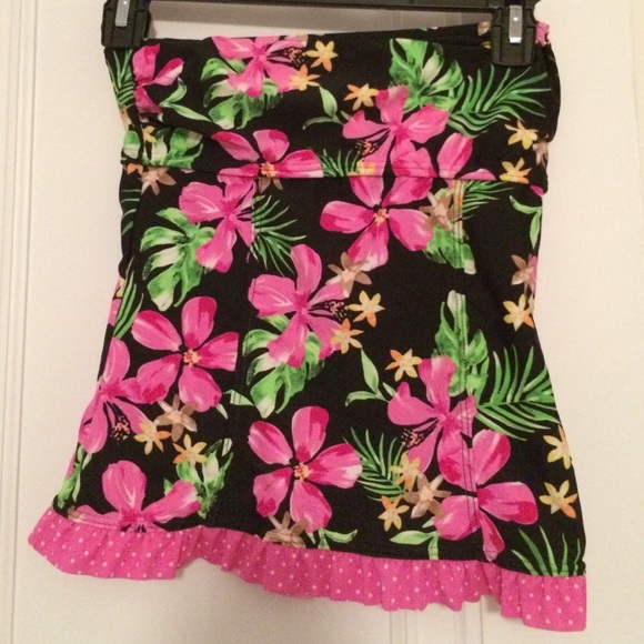 Floral swim top