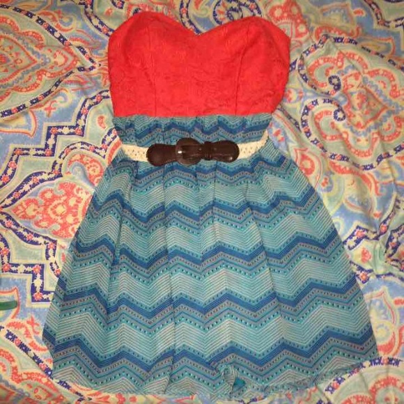 Strapless dress!