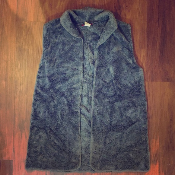 Gray Fur Vest