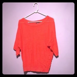 Mesh Sweater - Bright Orange