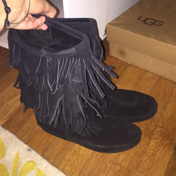 Minnetonka suede boots