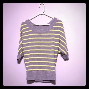 Dolman Sleeve Sweater - Yellow