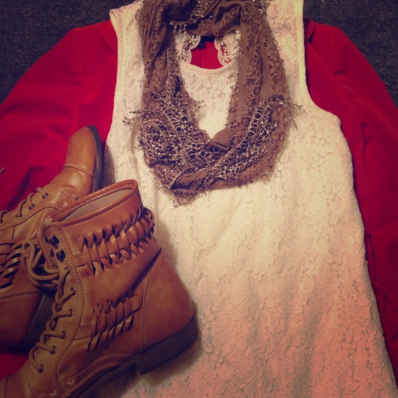 Lace Mid-Length Dress