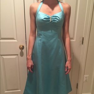 Tiffany blue formal dress