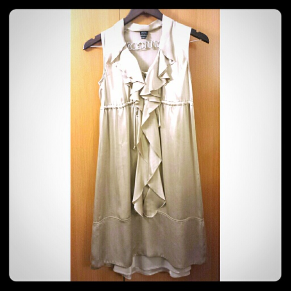 ESPRIT Collection Silk Champagne Light Gold Dress
