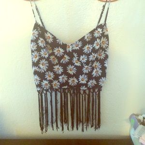 LA HEARTS -- Crop top (Daisy Flowers)