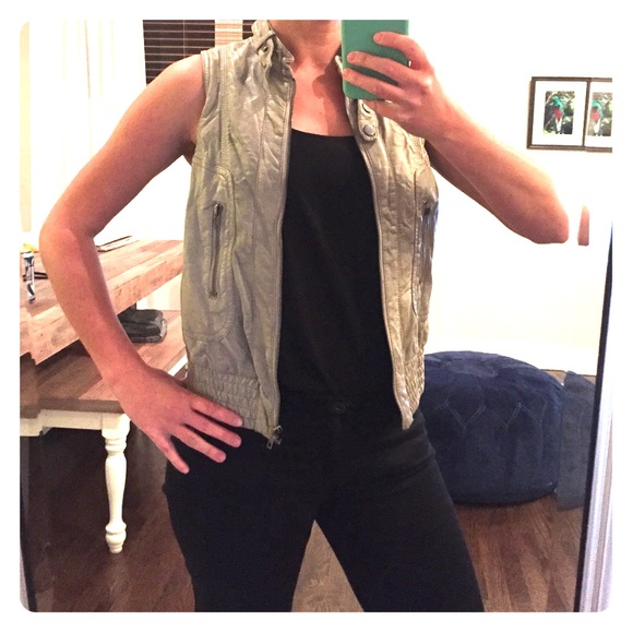 Zara Faux Leather Vest