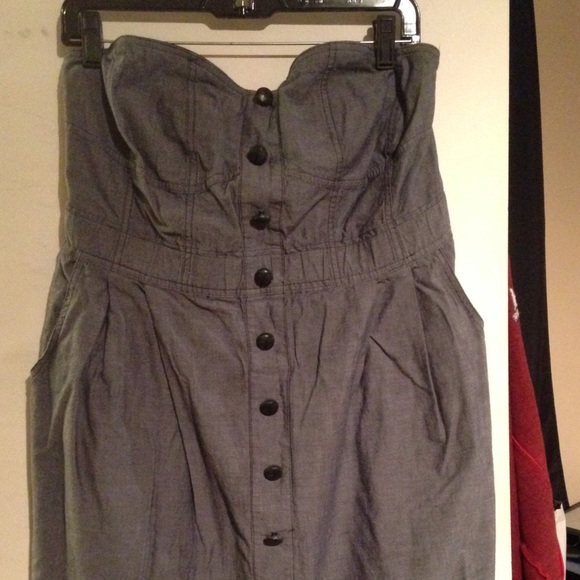 Xhilaration Dresses & Skirts - Grey bluish cotton short dress