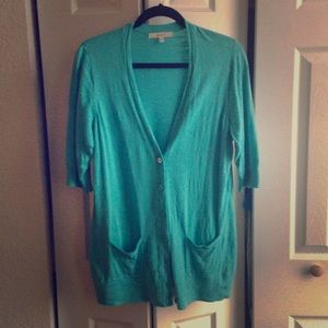 Aqua cardigan