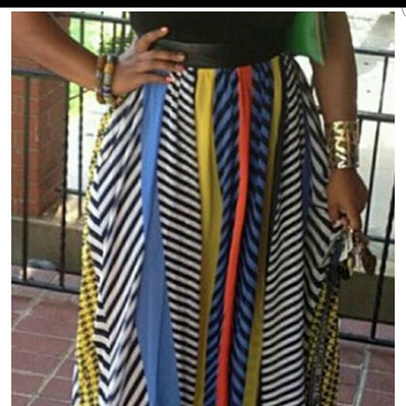 Colorful maxi skirt