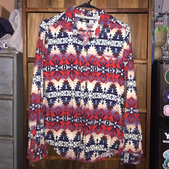 BDG Aztec Wool Buttonup